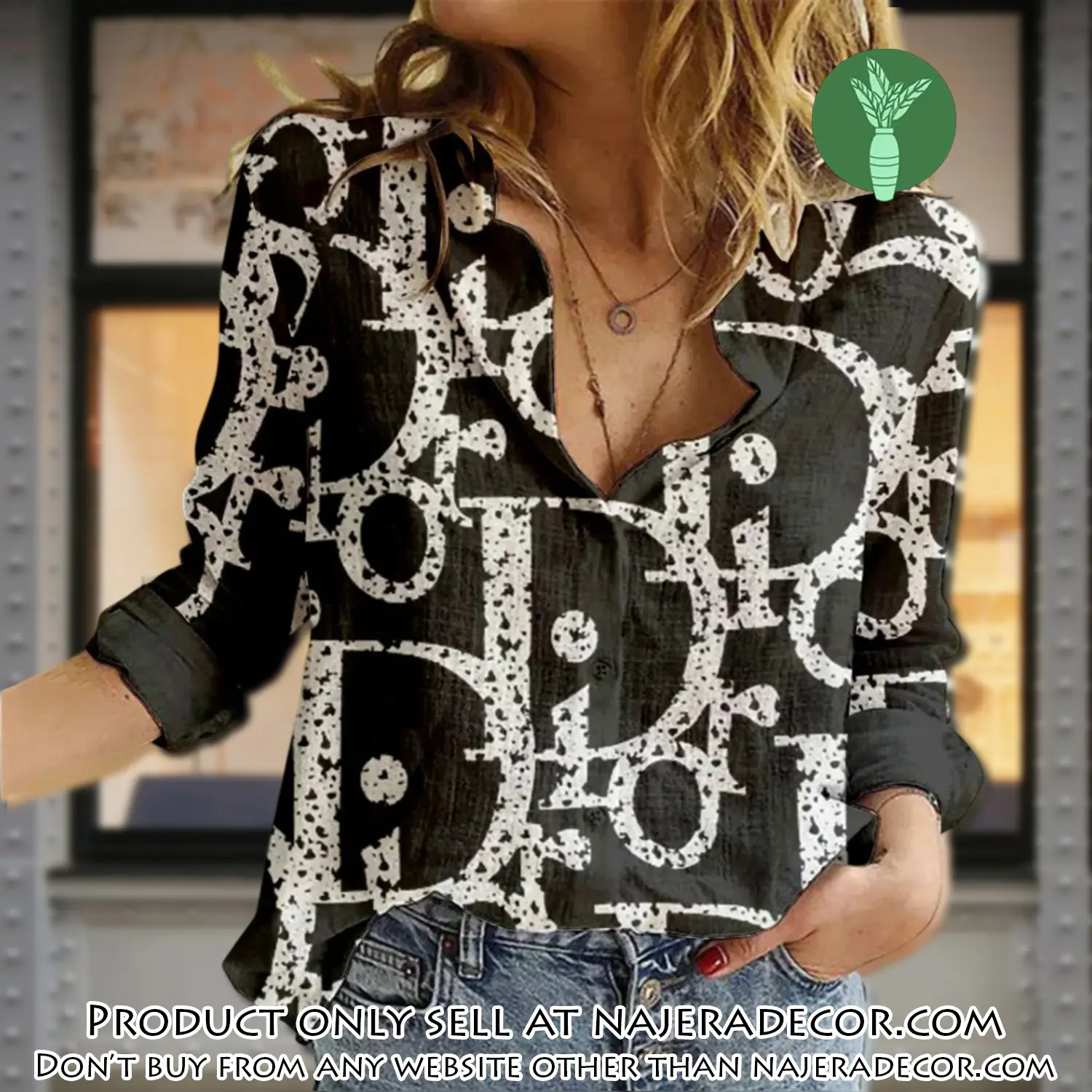 Dior luxury women casual shirt linen shirt wcs1006 njr3348422